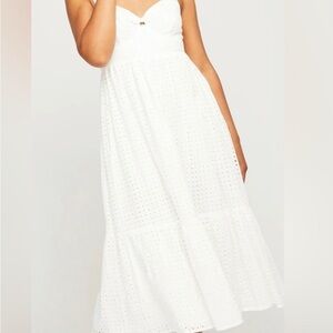 Gentle Fawn White Eyelet Dress
